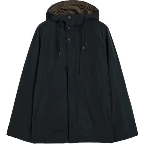 Kurzer Technischer Taffeta Parka in Schwarz , Herren, Größe: M - Aspesi - Modalova