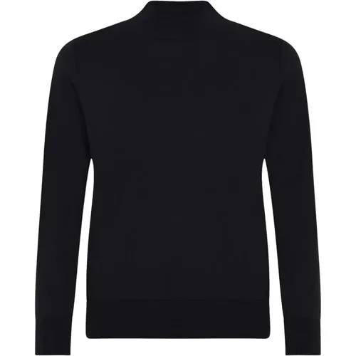 Baumwoll-Turtleneck-Bluse Leichtgewicht Schwarz , Damen, Größe: M - Skovhuus - Modalova