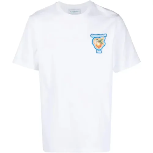 Strahlendes Oranges T-Shirt - Casablanca - Modalova