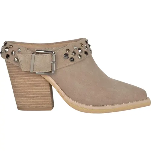 Studded Heeled Clogs , female, Sizes: 7 UK - Alma en Pena - Modalova