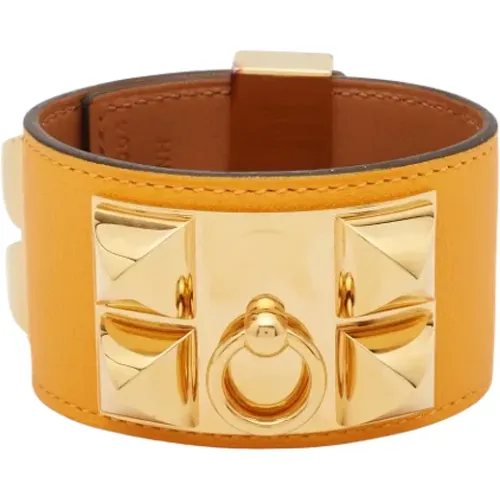 Pre-owned Leather bracelets , female, Sizes: ONE SIZE - Hermès Vintage - Modalova