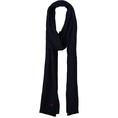 Dark Ribbed Design Scarf , male, Sizes: ONE SIZE - Peuterey - Modalova