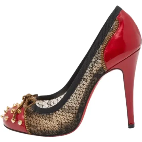 Pre-owned Lace heels , female, Sizes: 3 UK - Christian Louboutin Pre-owned - Modalova