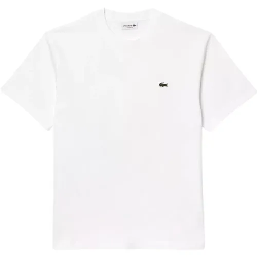 Basic Baumwoll T-Shirt - Weiß - Lacoste - Modalova