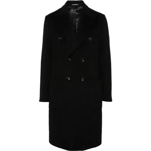 Wool Blend Double-Breasted Coat , male, Sizes: 3XL, L, M, 2XL, XL, S - Emporio Armani - Modalova