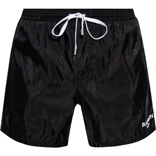 Badeshorts mit Logo , Herren, Größe: XL - Balmain - Modalova