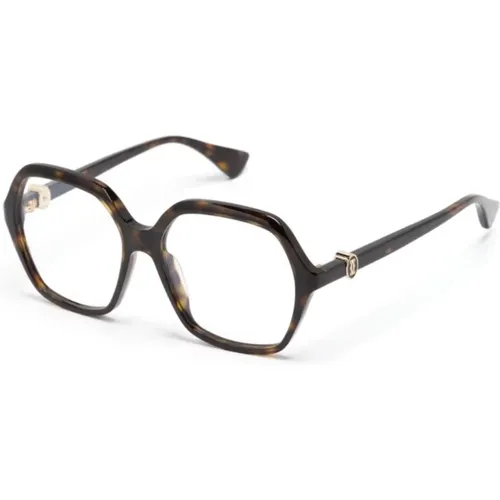 Braun/Havanna Optische Brille , Damen, Größe: 57 MM - Cartier - Modalova