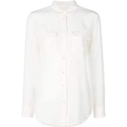 Weißes Hemd - Passt in der Größe , Damen, Größe: M - Equipment - Modalova