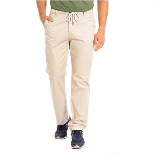 Olive Green Straight Cut Pants , male, Sizes: XL, M, L, 2XL, 3XL - LA MARTINA - Modalova