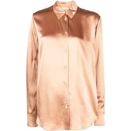 Elegant Satin Viscose Long Sleeve , female, Sizes: L, S, XL, M - Forte Forte - Modalova