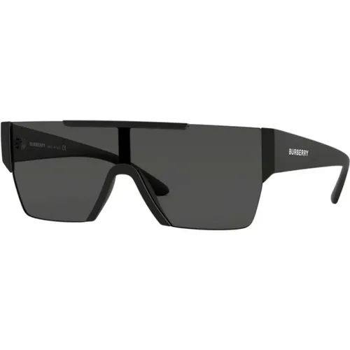 Klassische Matte Schwarze Sonnenbrille,Stylish Sunglasses for Men - Burberry - Modalova