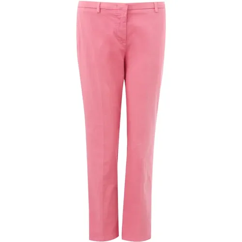 Cotton Chino Trousers , female, Sizes: S - Lardini - Modalova