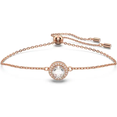 Constella Bracelet White Crystals Rosegold , female, Sizes: ONE SIZE - Swarovski - Modalova