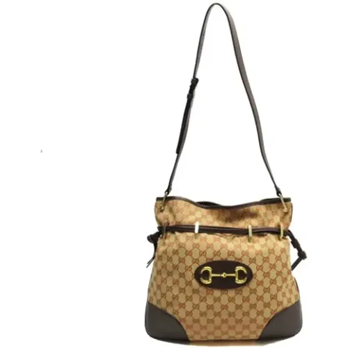 Pre-owned Canvas shoulder-bags , female, Sizes: ONE SIZE - Gucci Vintage - Modalova