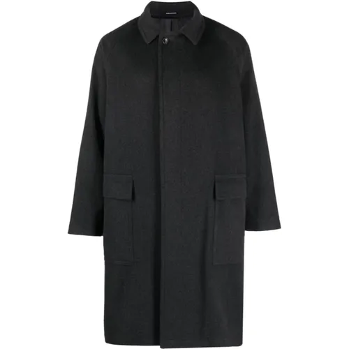 Grey Virgin Wool Coat , male, Sizes: S, M - Tagliatore - Modalova