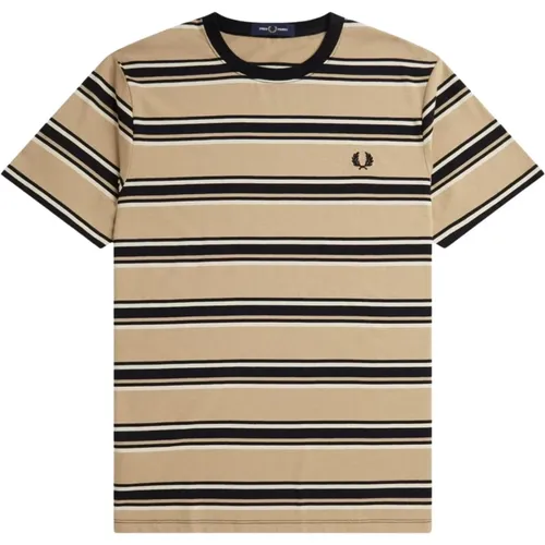 Men's Stripe T-shirt , male, Sizes: L, M, S, XL - Fred Perry - Modalova