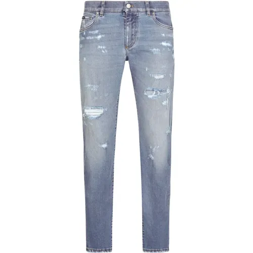 Slim-fit Jeans , male, Sizes: L, 2XL, M, XL - Dolce & Gabbana - Modalova