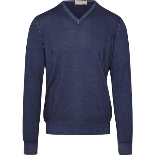 V-neck Strickware , Herren, Größe: M - Gran Sasso - Modalova