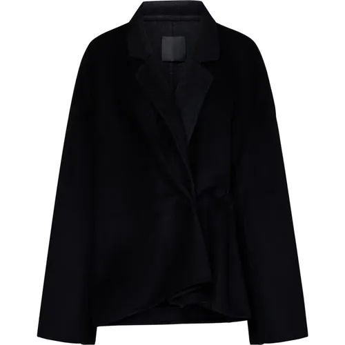 Wool Cashmere Jacket with Pleated Buttoning , female, Sizes: XS - Givenchy - Modalova