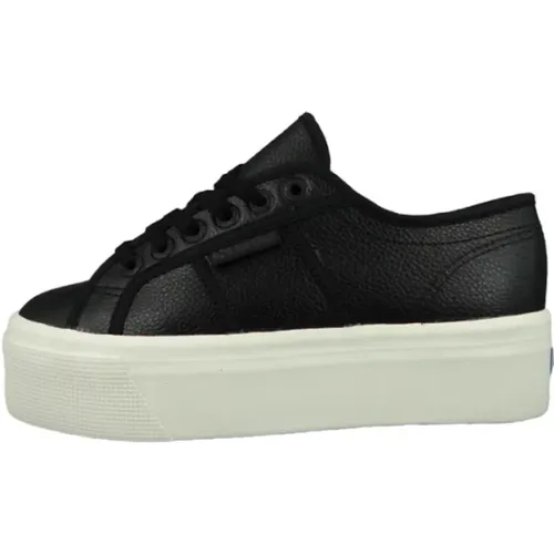 Schnürschuhe Schwarz Damen , Damen, Größe: 41 EU - Superga - Modalova