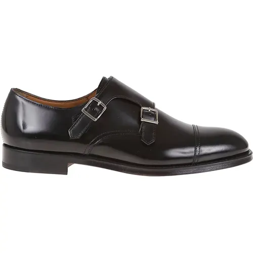 Schwarze Schuhe mit Doppel-Schnalle und Cap Toe - Doucal's - Modalova