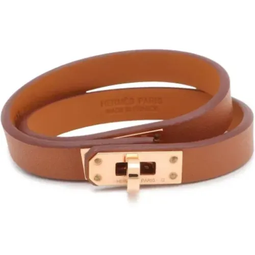 Pre-owned Leather bracelets , female, Sizes: ONE SIZE - Hermès Vintage - Modalova