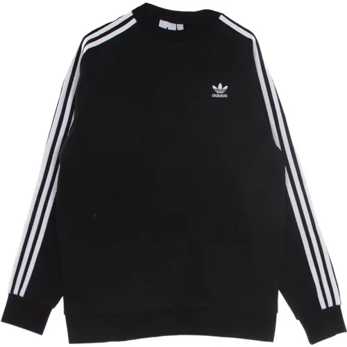 Crew Neck Sweatshirt 3 Stripes , male, Sizes: XL, S - Adidas - Modalova