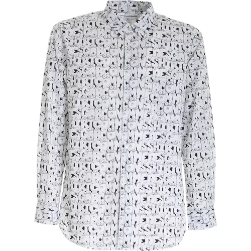 Kaws Print Shirt with CDG Logo , male, Sizes: XL, M, L, S - Comme des Garçons - Modalova