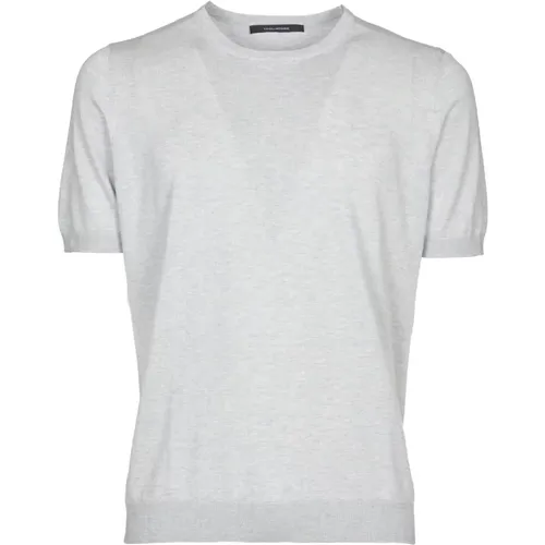 Mens Clothing T-Shirts Polos Grey Ss24 , male, Sizes: L, M, 2XL - Tagliatore - Modalova