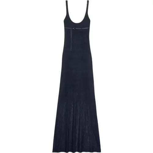 Navy Maxi Dress with Straps , female, Sizes: M - Jacquemus - Modalova