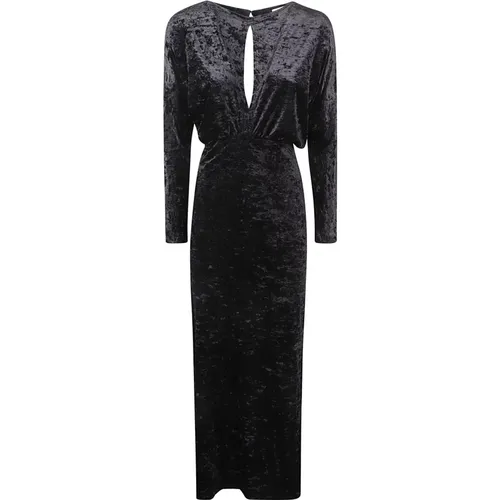 Velvet Maxi Dress , female, Sizes: XS, S, L, M - P.a.r.o.s.h. - Modalova