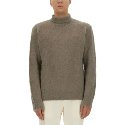 Alpaca Wool Blend Jersey Sweater , male, Sizes: M, S, XL, L - Ami Paris - Modalova