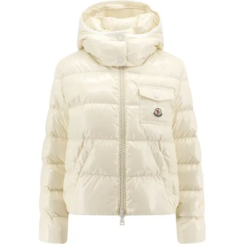 Quilted Nylon Jacket with Removable Hood , female, Sizes: XS - Moncler - Modalova