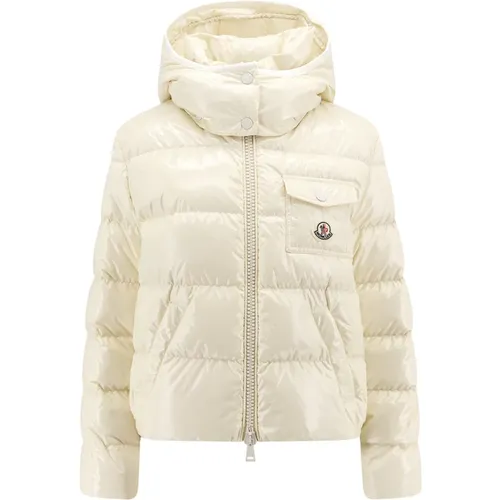Quilted Nylon Jacket with Removable Hood , female, Sizes: XS, S, M - Moncler - Modalova