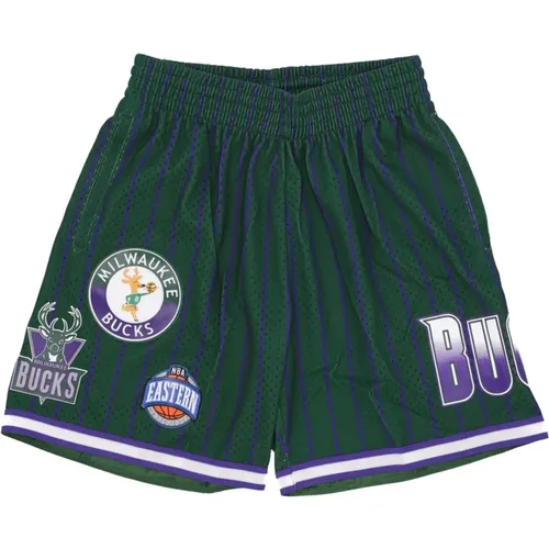 NBA Hometown Mesh Basketball Shorts , male, Sizes: XL - Mitchell & Ness - Modalova