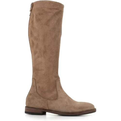 Suede Zipper Boots , female, Sizes: 6 UK, 7 UK, 4 1/2 UK, 3 UK, 4 UK, 5 UK, 5 1/2 UK - Alberto Fasciani - Modalova