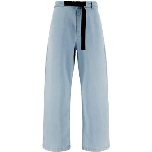 Wide Denim Jeans , male, Sizes: M - Moncler - Modalova