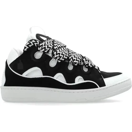 Sneakers with Fishbone Print , male, Sizes: 6 UK, 10 UK, 11 UK - Lanvin - Modalova