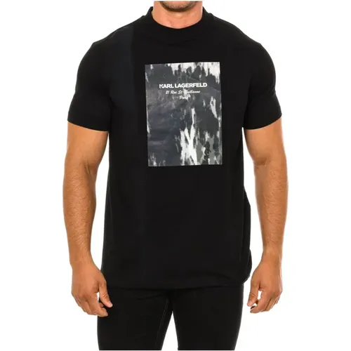 Klassisches T-Shirt mit kurzen Ärmeln , Herren, Größe: 2XL - Karl Lagerfeld - Modalova