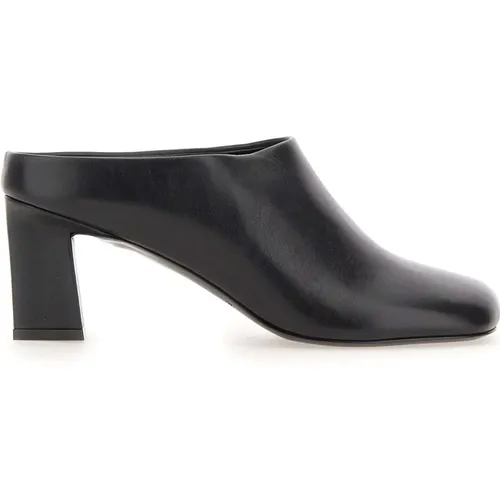 Leather Heeled Sabot , female, Sizes: 4 UK, 5 UK, 7 1/2 UK - Fabiana Filippi - Modalova