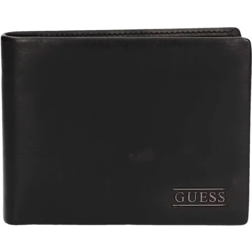Casual Leather Wallet/Card Holder , male, Sizes: ONE SIZE - Guess - Modalova