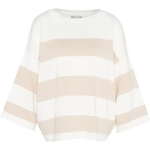 Oversized Striped Cotton Sweater , female, Sizes: S - Barbour - Modalova