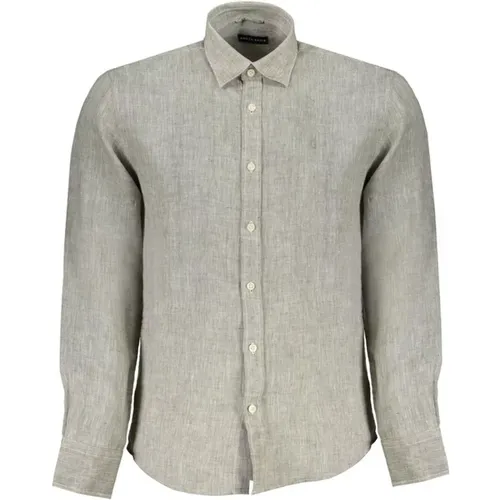 Stylish Embroidered Shirt with Italian Collar , male, Sizes: XL, M, 2XL, S, L - North Sails - Modalova