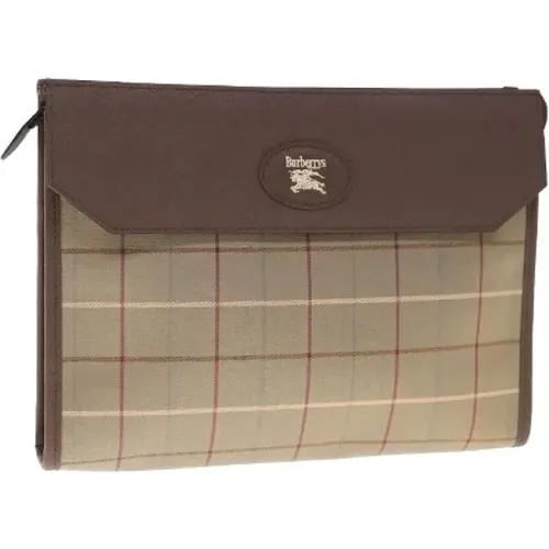 Pre-owned Cotton clutches , female, Sizes: ONE SIZE - Burberry Vintage - Modalova