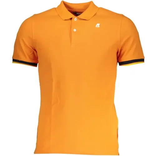 Polo mit Kontrastdetails , Herren, Größe: M - K-way - Modalova