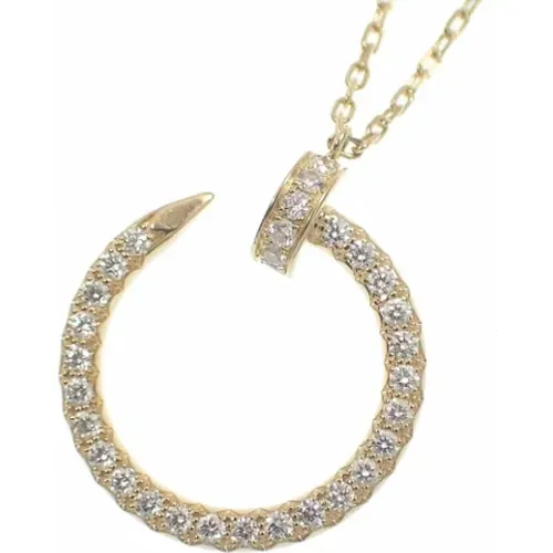 Pre-owned Gold necklaces , female, Sizes: ONE SIZE - Cartier Vintage - Modalova