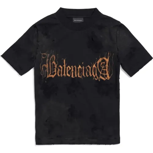 Heavy Metal Tight T-Shirt Small Fit in , female, Sizes: M - Balenciaga - Modalova