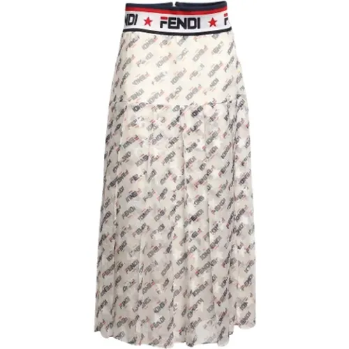 Pre-owned Silk bottoms , female, Sizes: M - Fendi Vintage - Modalova