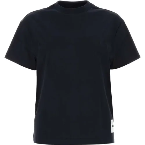 Midnight Blue Baumwoll T-Shirt Set , Damen, Größe: L - Jil Sander - Modalova