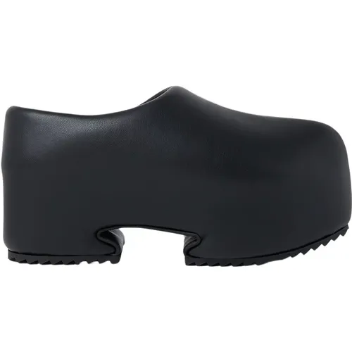 Leder-Mix-Plateau-Clogs , Damen, Größe: 40 EU - Yume Yume - Modalova